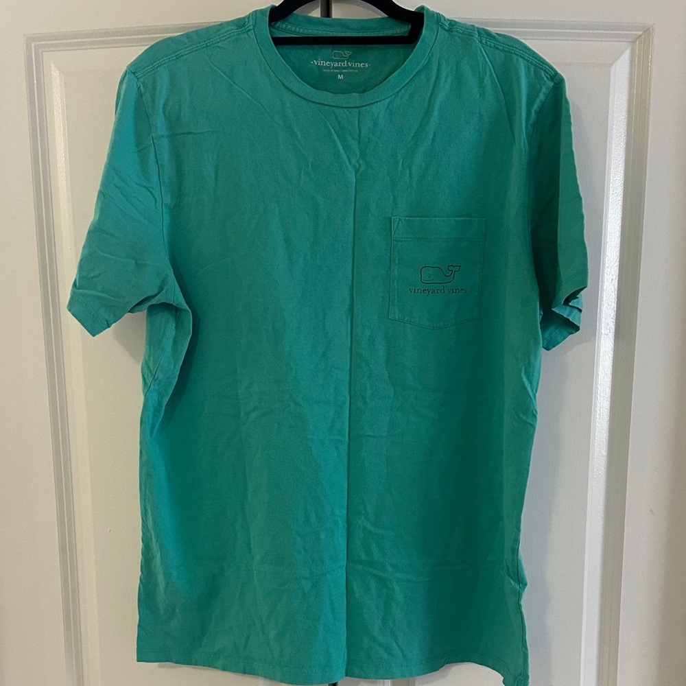 Vineyard Vines Men's Teal Aqua Short Sleeve Tee